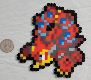 Volcanion Menu Sprite Pokemon Perler